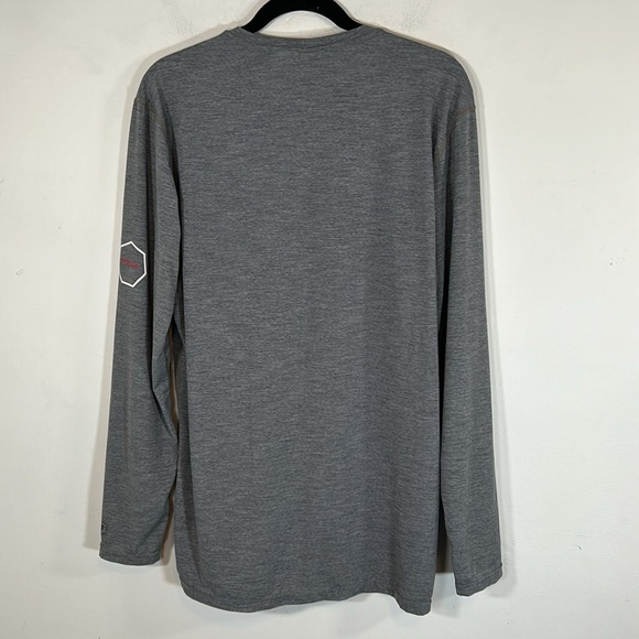 Vissla Surf Culture UVA Protection Men’s Size XL Gray Heather Long Sleeve Tee - Picture 7 of 14